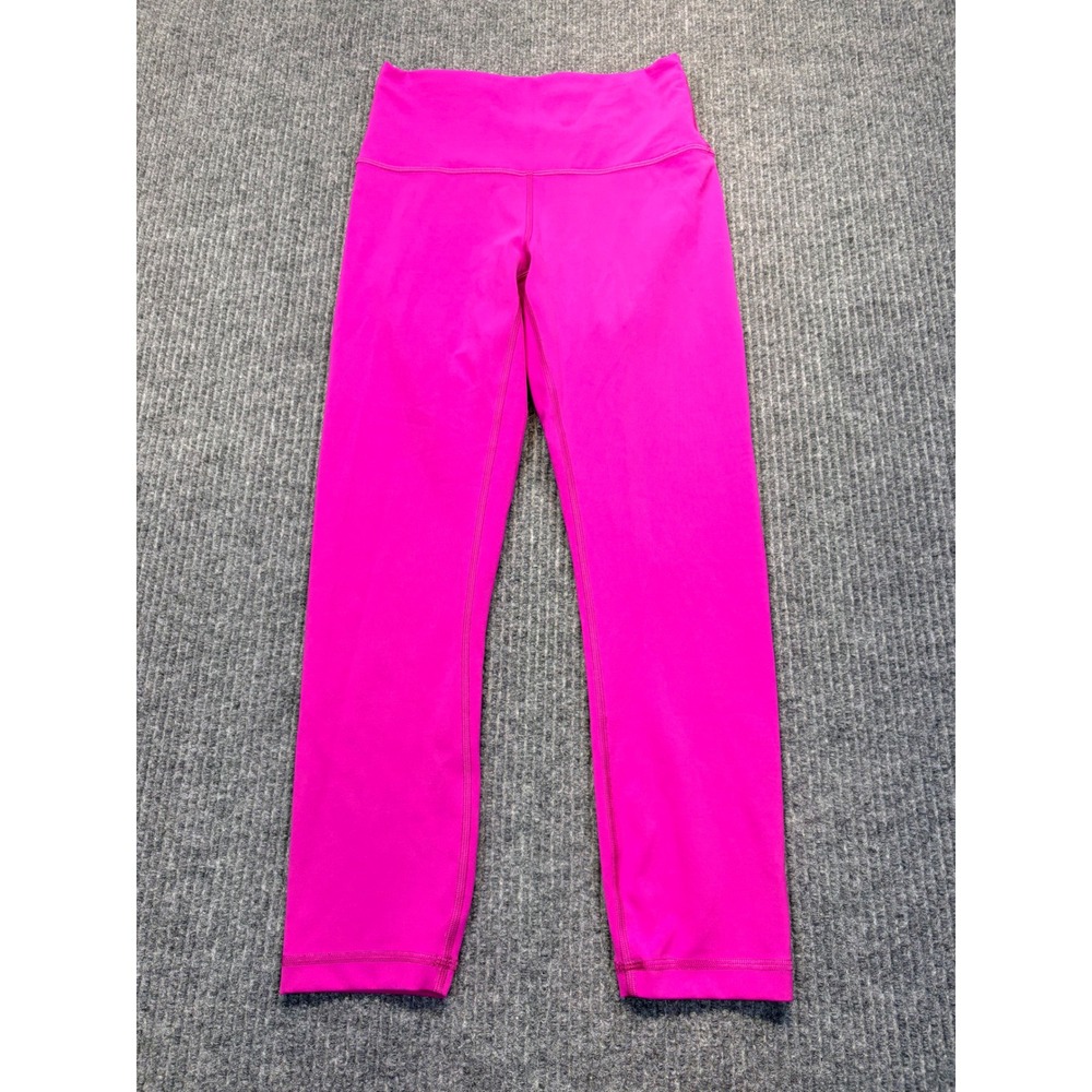 Lululemon Wunder Under High Rise Crop Leggings Magenta Pink Size 6 W6BNFS